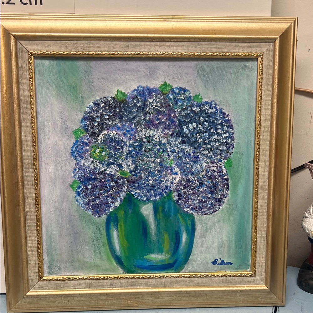 Floral Painting in Gold Frame
